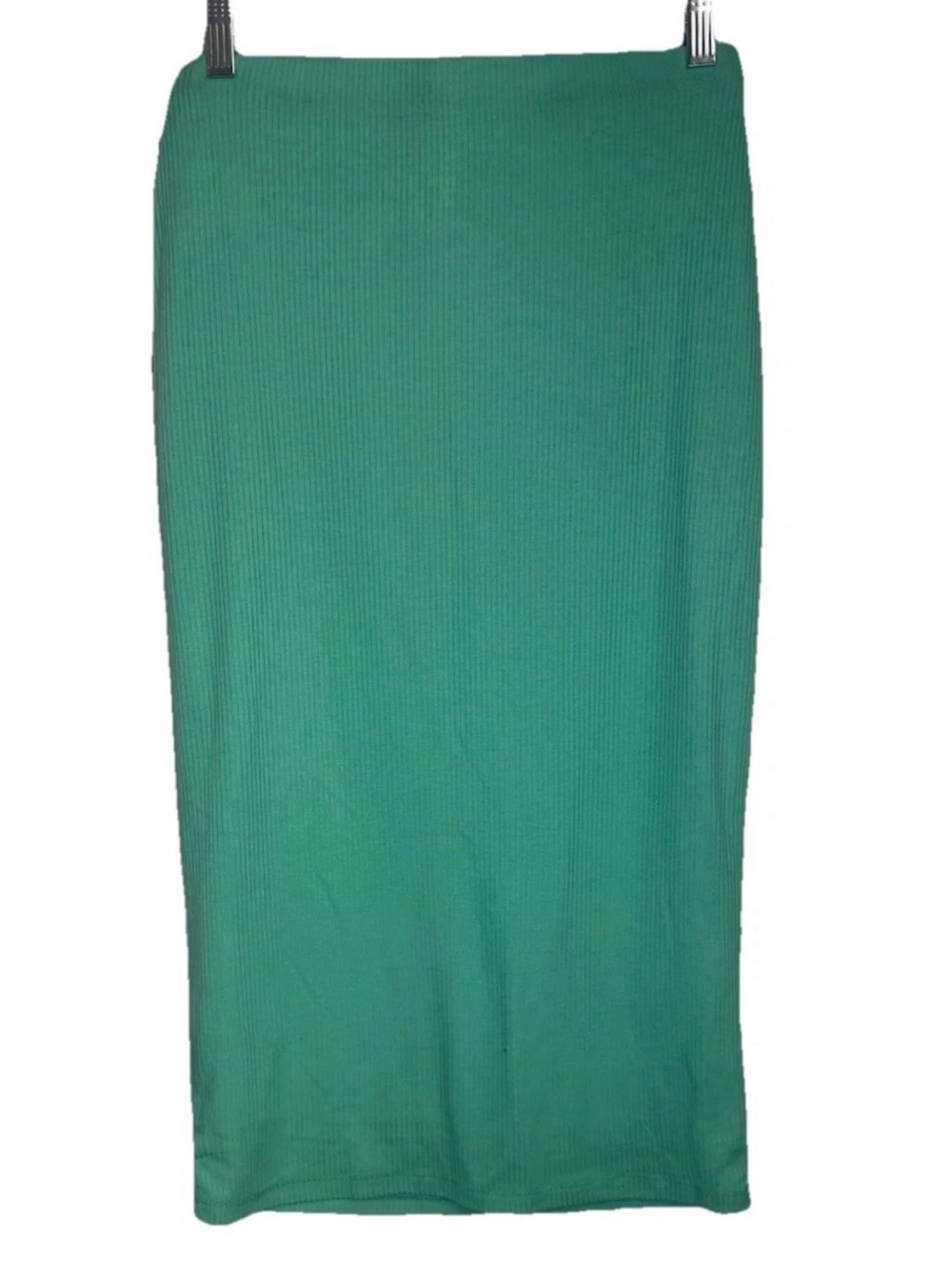 AFRM Los Angeles Mint Green Ribbed Midi Pencil Skirt Small